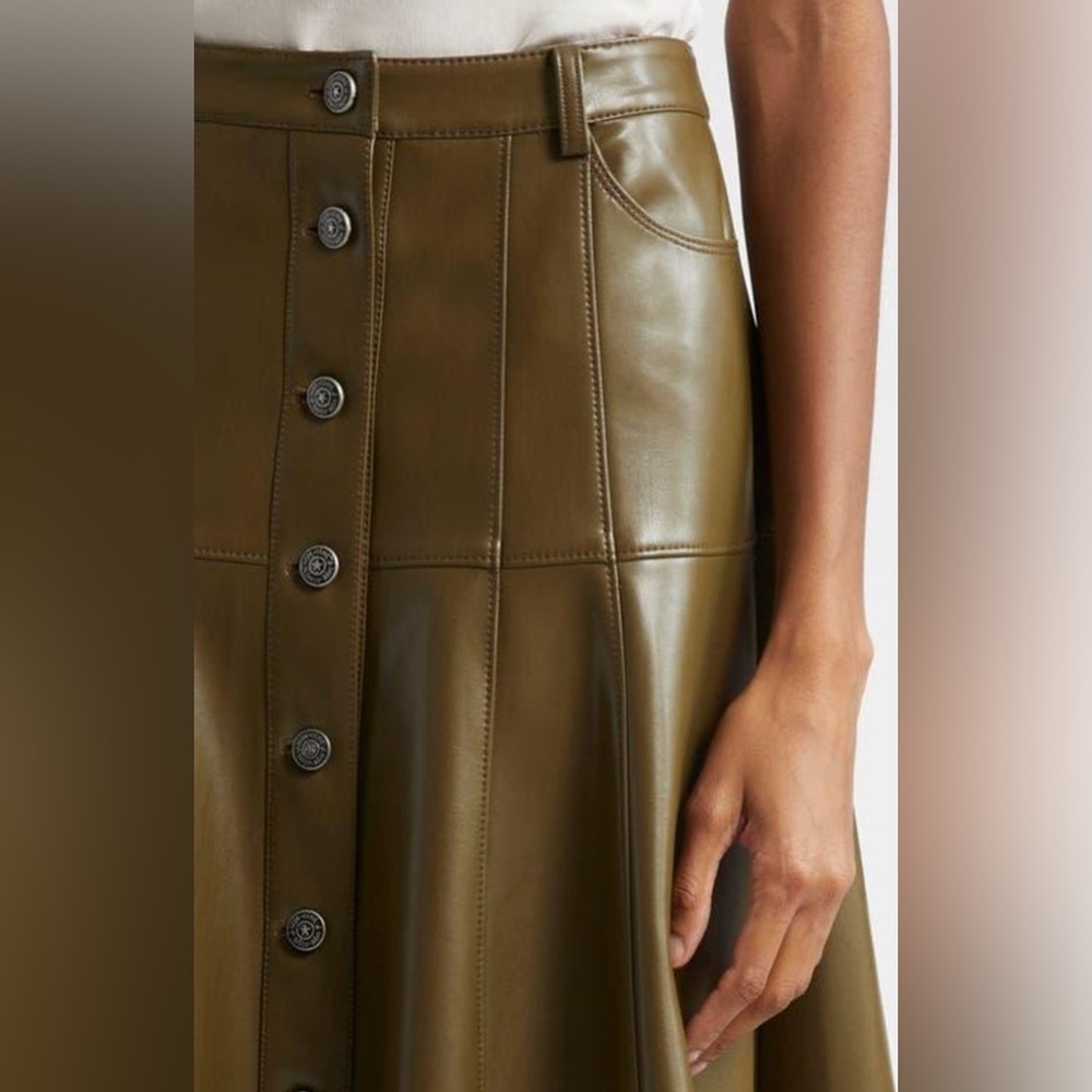 CINQ À SEPT
VEENA SKIRT - A-LINE SKIRT - DARK OLIVE Size 12 - Picture 2 of 14